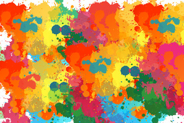 Fototapeta premium Multicolored splash watercolor blot,Abstract vector water color
