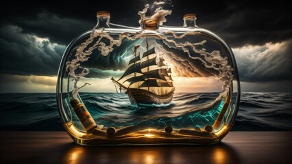Ship in the bottle