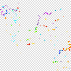 ribbon serpentine tinsel red spiral color curly