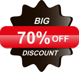 promotion label design. discount sticker