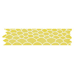 Yellow Washi Tape with Fish Scale Pattern © LivelyAutumn11.11
