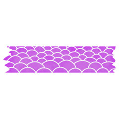 Purple Washi Tape with Fish Scale Pattern © LivelyAutumn11.11