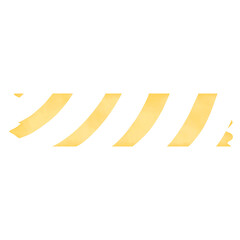 Curve Yellow White Stripe Washi Tape