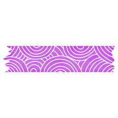 Purple Washi Tape Spiral Pattern