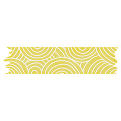 Yellow Washi Tape Spiral Pattern