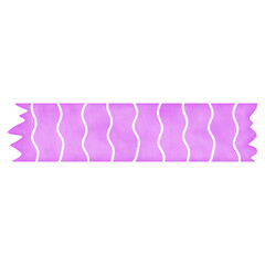Purple Washi Tape Wave Line