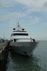 Luxury, Rich Yachts Moored in a Harbor