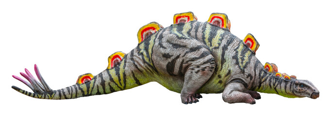 Wuerhosaurus is a herbivore genus of stegosaurid dinosaur from the Early Cretaceous Period, Wuerhosaurus with transparent background and clipping path © Around Ball