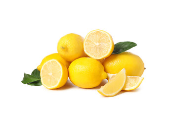 PNG, citrus fruit - delicious lemon, isolated on white background