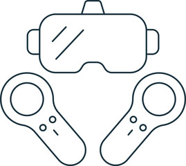 VR headset icon. Monochrome simple sign from entertainment collection. VR headset icon for logo, templates, web design and infographics.