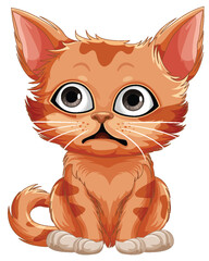 Cute cat cartoon character