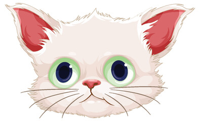 Cute cat cartoon character