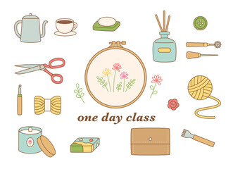 handmade workshop tools.Fabric and leather fragrance variety making kits collection