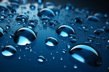 Abstract azure bubbles, Generative ai