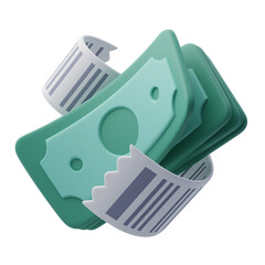 Payment bills for cash, business financial investment concept