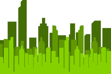 Fototapeta premium Tower Building Cityscape Illustration Vector