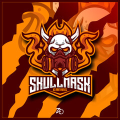 Skull Layout Gaming Design Premium Esport Logo