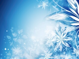 A blue and white abstract design