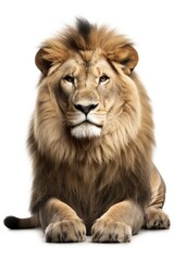 Fototapeta premium Lion isolated on white