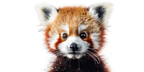 AI Generated. AI Generative. Photo Illustration of cute asian china portrait panda. Graphic Art