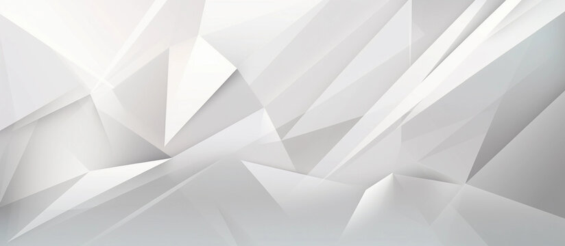 white abstract background with geometric patterns. © Milan