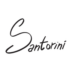 Modern Handwritten Santorini ,good for graphic design resources, posters, pamflets, stickers, prints, books title, and more.