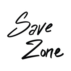 Modern Handwritten Save Zone ,good for graphic design resources, posters, pamflets, stickers, prints, books title, and more.