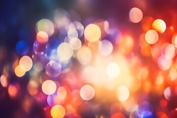 Colorful bokeh christmas background