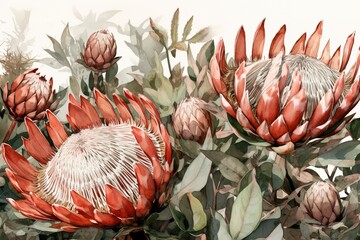 a picture of a bouquet of red flowers as an example Generative AI