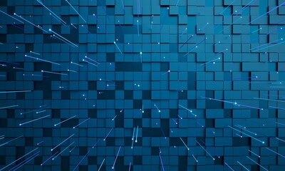 3d background images illustration. technology hi-tech rendering. 3d geometric abstract wallpaper. digital design graphic art. futuristic tech element. display decoration poster template backdrop space