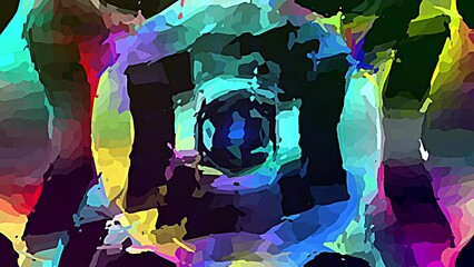 Colorful Crazy Show Plexus Background In The Style Of Van Gogh. It goes well with any rhythmic music.