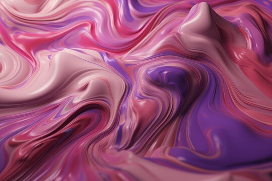 Abstract swirls of pink and purple background, Generative ai