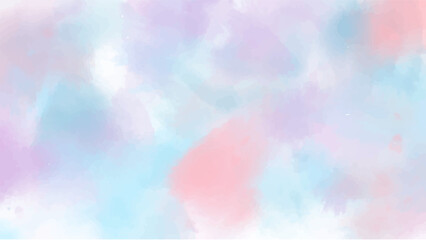 Abstract blue watercolor background.Hand painted watercolor. vector