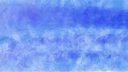 Abstract blue watercolor background.Hand painted watercolor. vector
