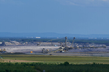 Fototapeta premium Blick in den Tagebau Welzow-Süd 