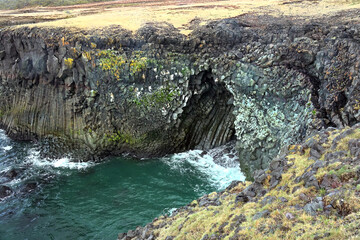 Volcanic landscape of west Iceland