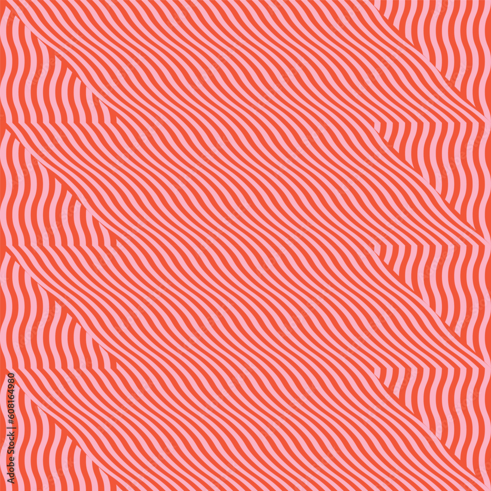 Fototapete modern abstract geometric contemporary vector seamless diagonal pattern with simple elements and sha