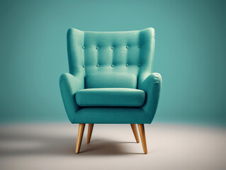 Living Room Chair, 3D CAD. Generative ai.