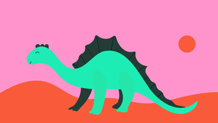 vector illustration  of a dinosaur