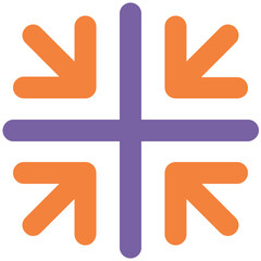 Eye catchy icon of ice flake 