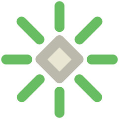 Eye catchy icon of ice flake 