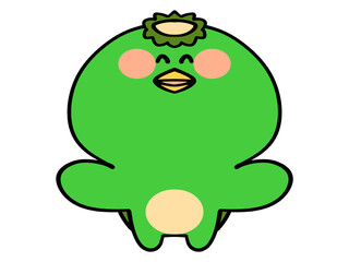 ゆるいカッパのイラスト素材