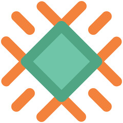 Eye catchy icon of ice flake 