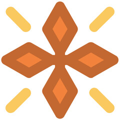 Eye catchy icon of ice flake 