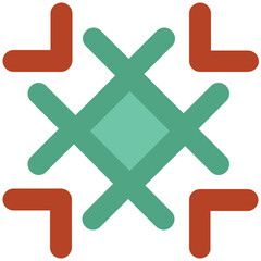 Obraz premium Eye catchy icon of ice flake 