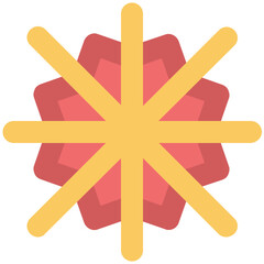 Eye catchy icon of ice flake 