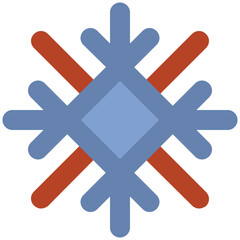 Eye catchy icon of ice flake 