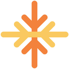 Eye catchy icon of ice flake 