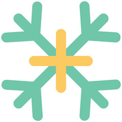 Eye catchy icon of ice flake 