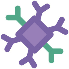 Eye catchy icon of ice flake 